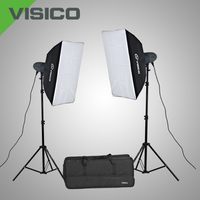 Набор студийного света комплект Arsenal VISICO VL-300 Plus (VL-300-2, софт 50х70-2, стойка-2, радиосинхронизатор, сумка)